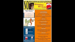 3424LMamianiRMh914CONVEGNONOREGIONALIZZAZIONENOall’AutonomiaDifferenziata [upl. by Chrisse]