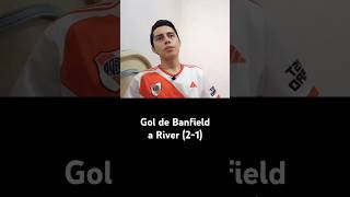 Gol de Banfield a River 21 2024 reacción riverplate banfield ligaargentina [upl. by Iolanthe]