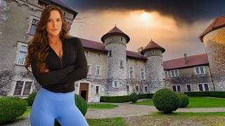 Living in an Abandoned Castle in Europe Overnight in a Haunted Mansion  Travel Vlog [upl. by Shirline729]