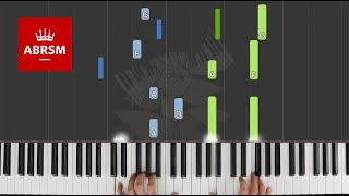 Moonbeams  ABRSM Piano Grade 4 2021 amp 2022 B1  Synthesia Piano tutorial [upl. by Neddie]