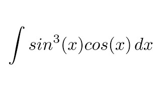 Integral of sin3xcosx substitution [upl. by Geithner]