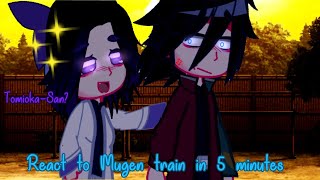 Hashiras react to Mugen train in 5 Minutes  Part 1  Kimetsu No YaibaDemon slayer •• ManiaGacha [upl. by Yssej]