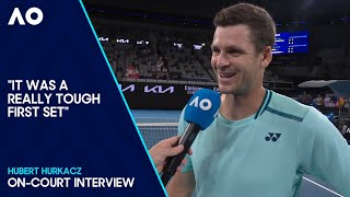 Hubert Hurkacz OnCourt Interview  Australian Open 2024 First Round [upl. by Ahsem]