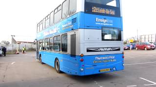 Silent electric Ensign Hybrid Volvo B5LH passes by with engine stopped [upl. by Devora]