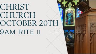 October 20 2024  900 AM Rite II Service  Christ Episcopal Church Charlottesville VA [upl. by Lafleur]