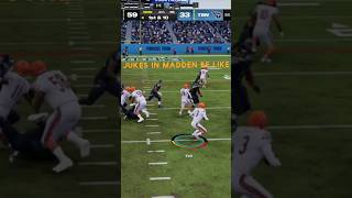 Jukes in Madden be like madden football footballshorts maddennfl [upl. by Yorgo196]