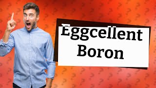 Do eggs have boron [upl. by Brabazon]