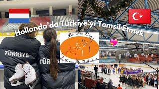 Hollandada Senkronize Buz Pateni Şampiyonası🇳🇱⛸️  Hollandada İki Gün✨ [upl. by Eednil]