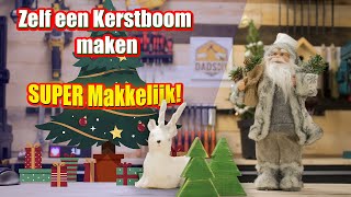 Zelf een houten kerstboom maken 🎄  Gratis Bouwtekening [upl. by Inalaehak401]