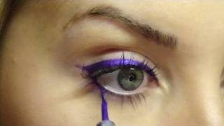 How to Apply Colorful Eye Liner [upl. by Aneeuqahs]