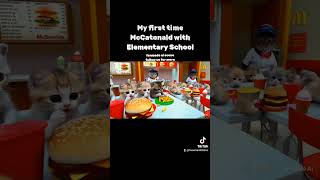 Baby Kittens at McDonalds FanMade AI Scene catlovers cat cute catlife funny cutecats aicat [upl. by Lody]