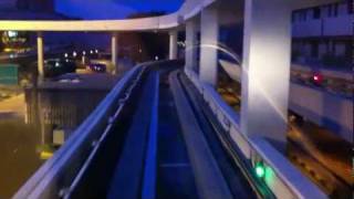 Changi Airport Sky Train Ride in the Evening [upl. by Gold]