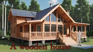 Modern Homes New and Innovative Design Ideas  A wooden house 2024 [upl. by Ordnagela459]