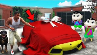 FRANKLIN TRIED IMPOSSIBLE PARKOUR RAMP JUMP CHALLENGE GTA 5  SHINCHAN and CHOP GAMEPLAY [upl. by Carita17]