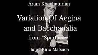 Variation Of Aegina And Bacchanalia from ”Spartacus” Aram Khachaturian flute  Kirio Matsuda [upl. by Schulze]