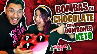 🍫BOMBAS DE CHOCOLATE TOTALMENTE KETO CON CUCHARON👩‍🍳👨‍🍳  VLOGMAS DÍA 9 2020🎄 HEEY LÍDER [upl. by Abramson396]