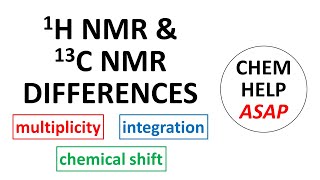 differences amp similarities of 1H amp 13C NMR spectroscopy [upl. by Artkele]