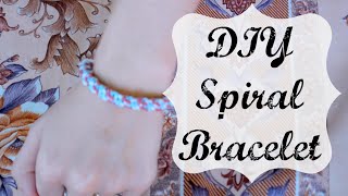 DIY Triple Spiral Knot Bracelet [upl. by Aihsetan]