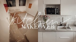 KITCHEN MAKEOVER amp RENOVIERUNG  Wir erweitern meine alte Küche in unserer neuen Wohnung [upl. by Sergias276]