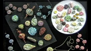 Polymer Clay Texture Beads 1 [upl. by Nnitsuj954]