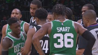 Celtics Beefing With Refs As Nets Dominate 2021 NBA Season [upl. by Nodnas]