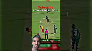 Litton Das Showing His Level ❤️‍🔥🥵🥶 Litton Das ❤️ shorts​ cricket​ [upl. by Shawn256]