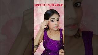 2 mins festive eye look 😻🤌makeup song viralshorts trendingshorts viral subscribe [upl. by Salome]