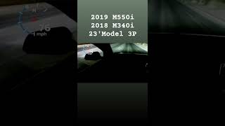 Model 3 Performance vs M550i vs M340i [upl. by Ansell]