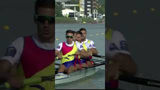 The Romanian crews are tough rowing aviron remo rowingmachine sports ruder sport [upl. by Atteyek]