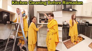 Ramadan Se Pehle Ayesha amp Momina Ne Ki Kitchen Cleaning  Deep Cleaning Vlog 2024  Ayesha amp Momina [upl. by Aynwat]