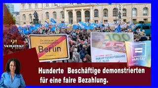 Demonstration  Hauptstadtzulage für Alle [upl. by Enitsenre]