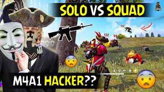 MY BEST M4A1 HACKER LEVEL🔥SOLO VS SQUAD GAMEPLAY  GARENA FREE FIRE [upl. by Solomon]