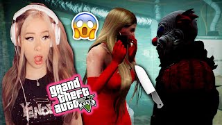 ESCAPING A KILLER CLOWN  GTA 5 Roleplay [upl. by Acireed]