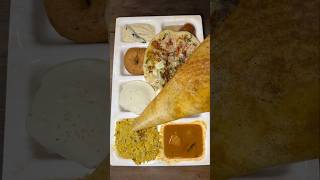 Ultimate South indian Platter 🤤  Delhi Street food shorts southindian foodvideo [upl. by Yldarb]