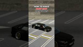 HOW TO MAKE BMW LIMO HOTWHEELS hotwheels bmw limo diy tutorial [upl. by Onimod]