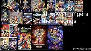 all power rangers theme songs [upl. by Enelav]