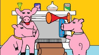 Funny Cartoons The Three Little Pigs [upl. by Atinar]