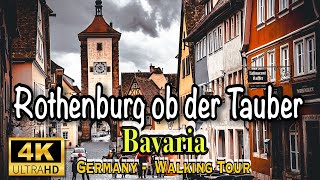 Rothenburg ob der Tauber Bavaria Germany Walking Tour 2024 [upl. by Lirbij]