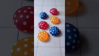 Yellow Blue Red Balloon Pop Mixing Color Reverse Video [upl. by Elyac]