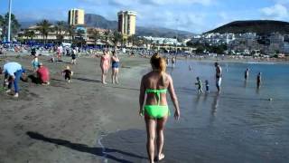 Tenerife 2014  Los Cristianos beach [upl. by Bouchier673]