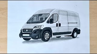 araba çizimi fiat ducato kolay araba çizimler car drawings [upl. by Yenohtna159]