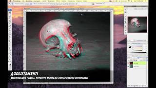 Creare un anaglifo in Photoshop tutorial ITA [upl. by Nnewg]