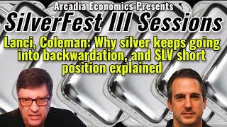 Lanci Coleman Why silver keeps going into backwardation and SLV short position explained [upl. by Natsud397]