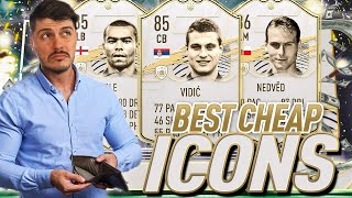 TOP 10 BEST AFFORDABLE ICONS IN FIFA 21 ULTIMATE TEAM [upl. by Bergerac860]