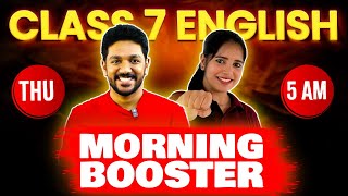 Class 7 English Christmas Exam  English Morning Booster  Exam Winner Class 7 [upl. by Cutter958]