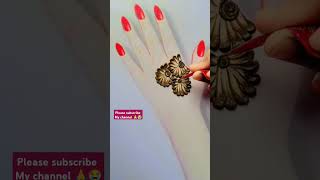 Very Easy Coins Mehndi Tricksmehnditrick youtubeshorts easymehndi viralvideo shorts trending [upl. by Berneta]