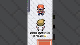 Why Red doesn’t speak in Pokémon 😂 pokemon shorts [upl. by Inaliak765]