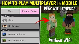 How To Play Multiplayer In Minecraft Mobile [upl. by Tertias]