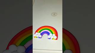 ক্লে দিয়ে রংধনু🌈🌈  rainbow by clay  clay craft claycraft youtubeshorts short claydesign diy [upl. by Laurette761]