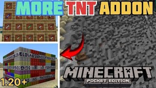 More TNT Addon For Minecraft PE 120🔥 Also Dynamics 💯 [upl. by Materse]